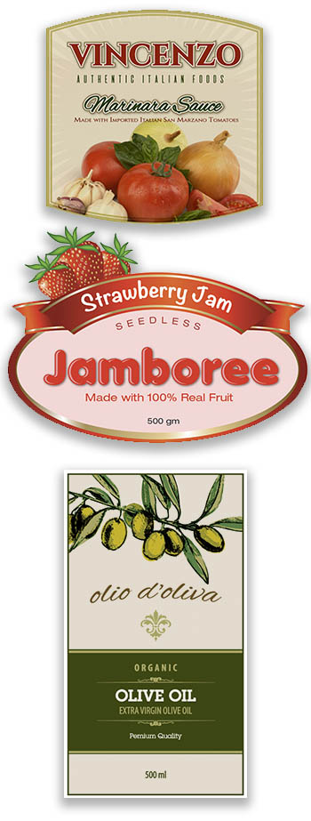 Markets_Food_Beverage_Labels Food and jar labels