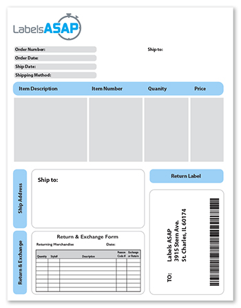 printed labels for forms