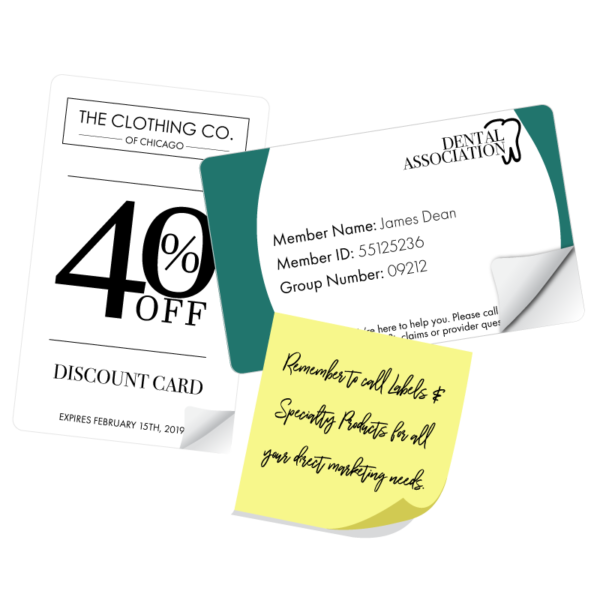 Repositionable Notes and Clean Release Cards for promotional direct mail