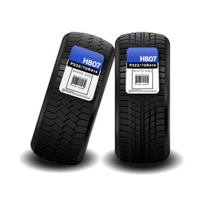 tire labels with durable adhesive