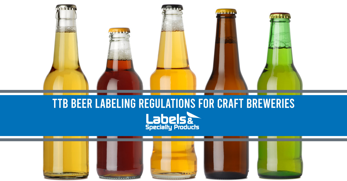 alt="Beer bottles needing TTB compliant beer labeling"