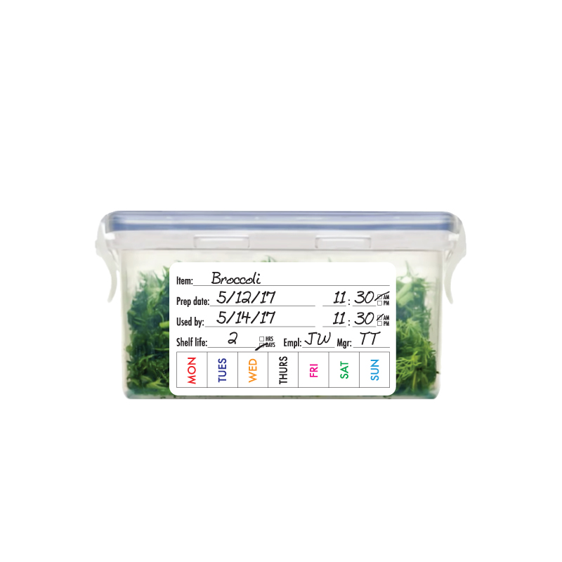 Pro Pak Food Rotation Labels Restaurant Stickers & Labels | Labels & Specialty Products